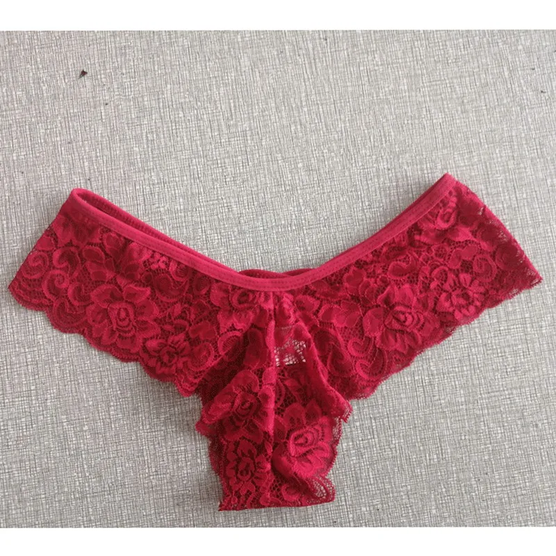 Женские сексуальные Танга трусы Эротическое нижнее белье прозрачные кружевные