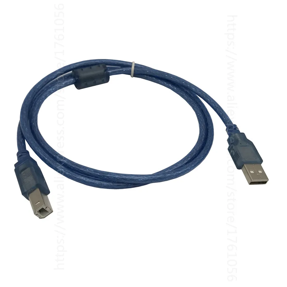 USB кабель высокоскоростной 2,0 A до B Мужской 90 градусов прямоугольный кабель для Canon Brother samsung Hp Epson кабель для принтера 5 футов 1,5 м