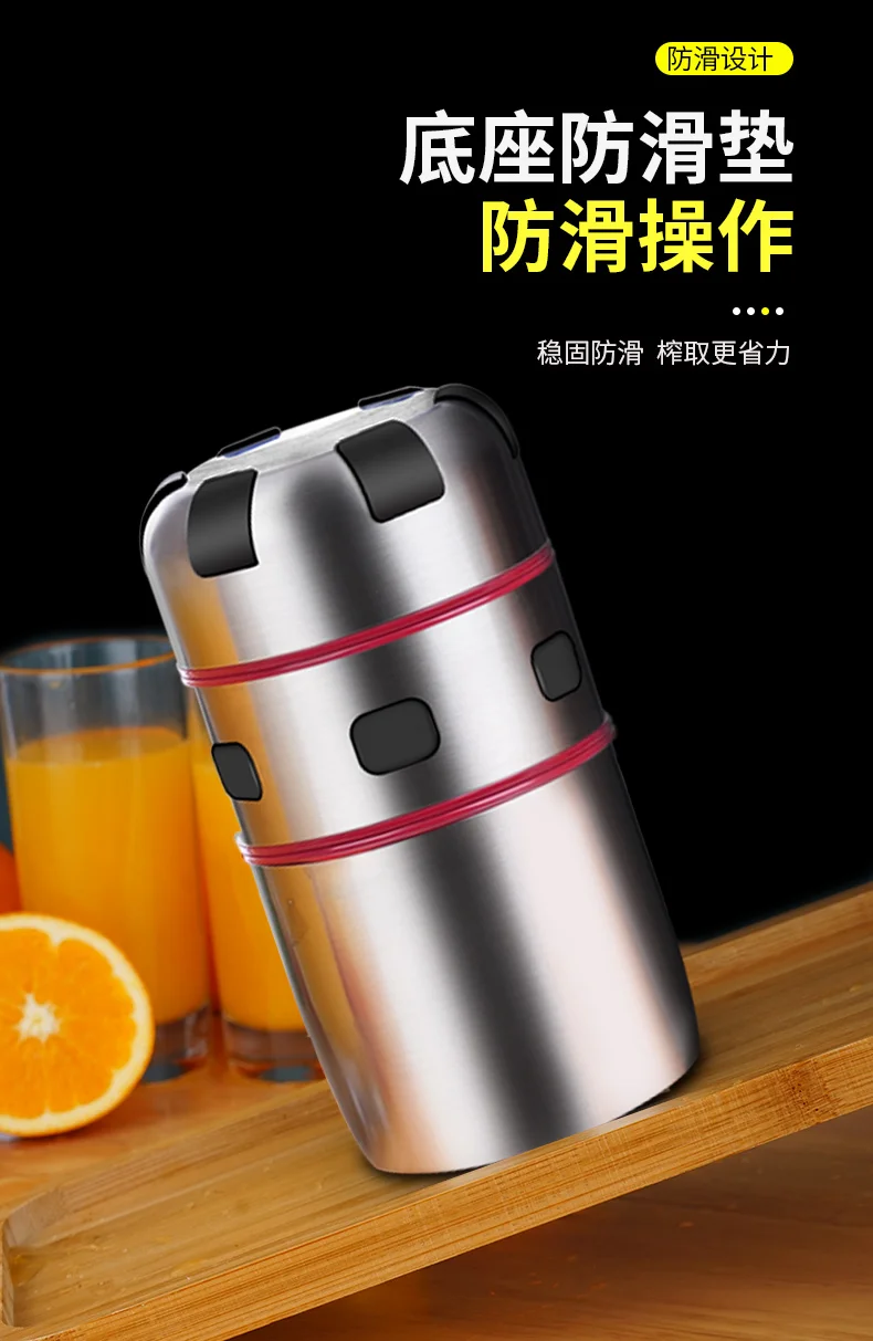 

Stainless Steel Manual Juicer Extractor Plastic Vitamer Blender Portable Citrus Press Licuadora Portatil Orange Squeezer EA6ZZJ