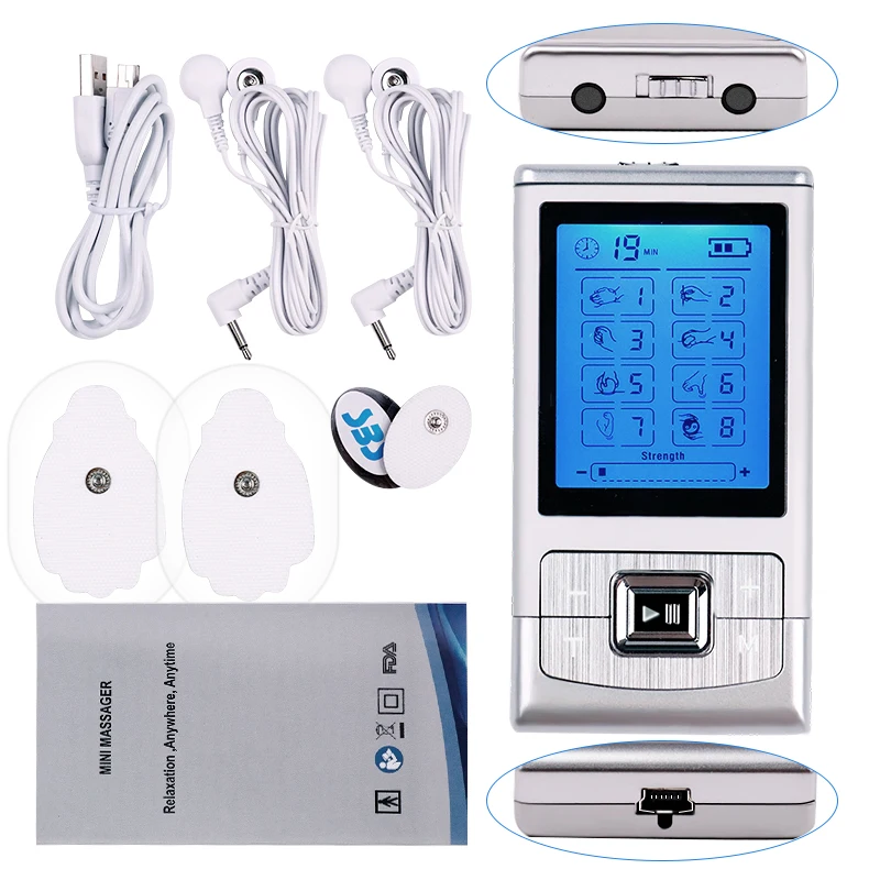 Мини цифровой электронный импульсный массаж для похудения расслабляющий мышцы