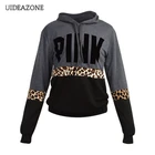 Женский свитшот с леопардовым принтом и надписью