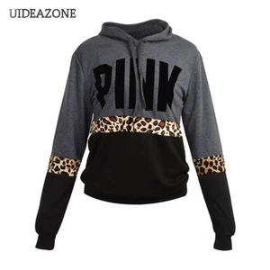 Женский свитшот с леопардовым принтом и надписью