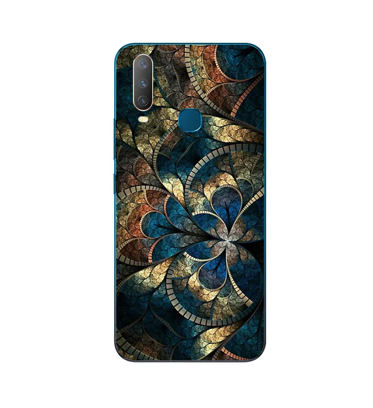 

For Coque VIVO Y17 Case 3D Printing Silicone Cover Soft TPU Phone Case For VIVO Y17 1902 Y 17 Y15 2019 Clear Bumper For Vivo Y12