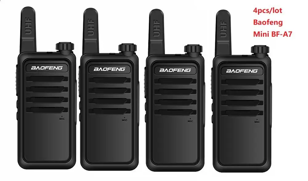 

4PCS Portable Radio Baofeng mini Wiress Walkie talkie UHF Handheld Two Way Radio Communicator Transceiver Walkie-talkie Ѭаия
