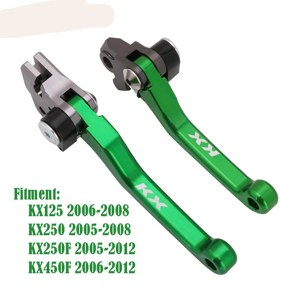 CNC мотоцикл тормозной рычаг сцепления Набор мотоцикл с логотипом "KX" для KAWASAKI KX 65 85 125 250 KX250F 450F KXF250 KXF450 2000 - Цвет: B
