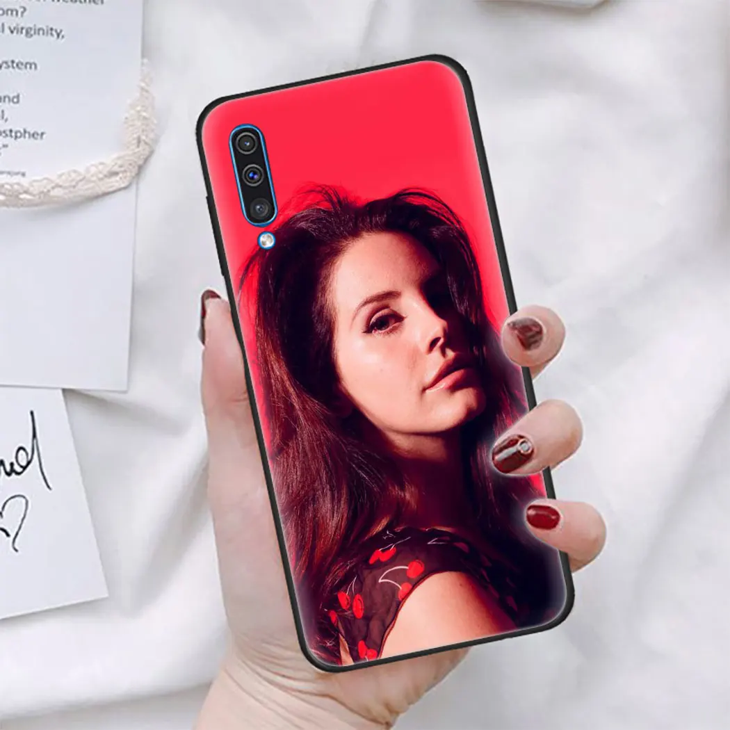 Лана Дель Рей с надписью &quotЖесткий Мягкий силиконовый чехол для телефона samsung A6