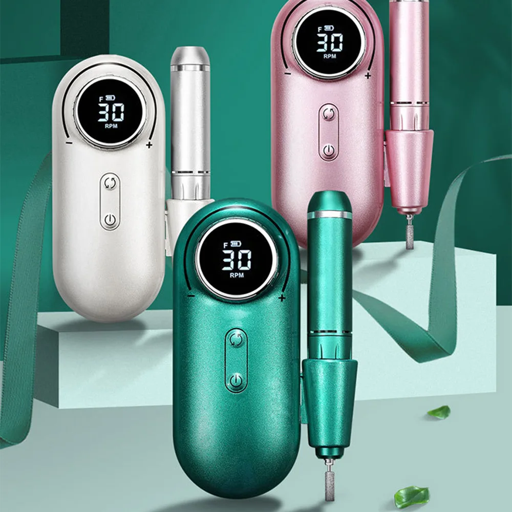 Фрезер портативный Перезаряжаемый для пилка полирования ногтей и гель-лака
