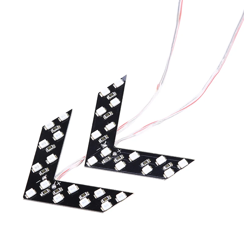 2 шт. 14LED универсальные лампочки со стрелками для автомобильного зеркала заднего