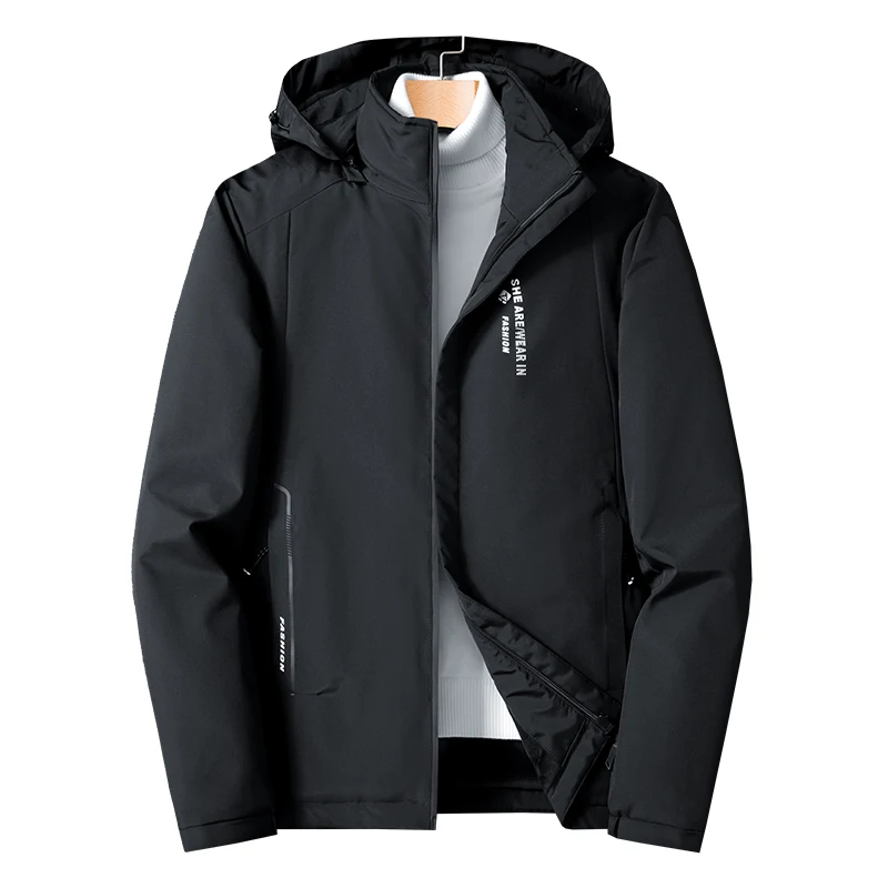 

Новая модная повседневная мужская классическая Дизайнерская куртка из 100% полиэстера