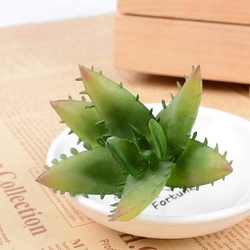 Алоэ мясистое растение имитация Цветочная головка маленькая композиция