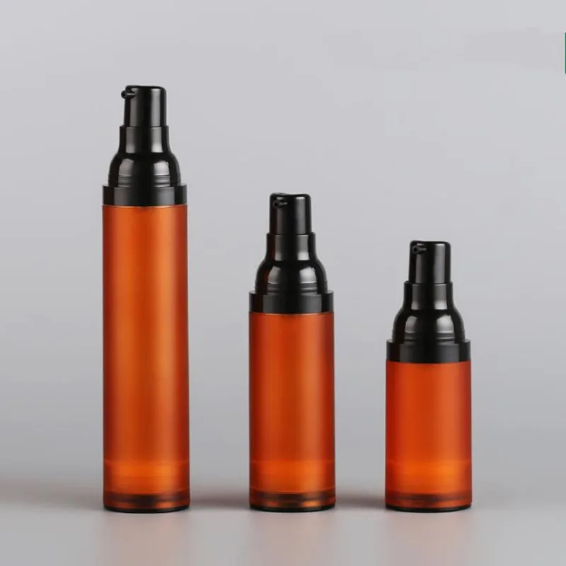 

100pcs 15/30/50ML Plastic Emulsion bottles spray bottle matte vacuum bottle Airless Pump Vacuum Container