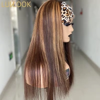 luvlook highlight headband wigs for black women 12 26 inches no glue full machine human hair wig