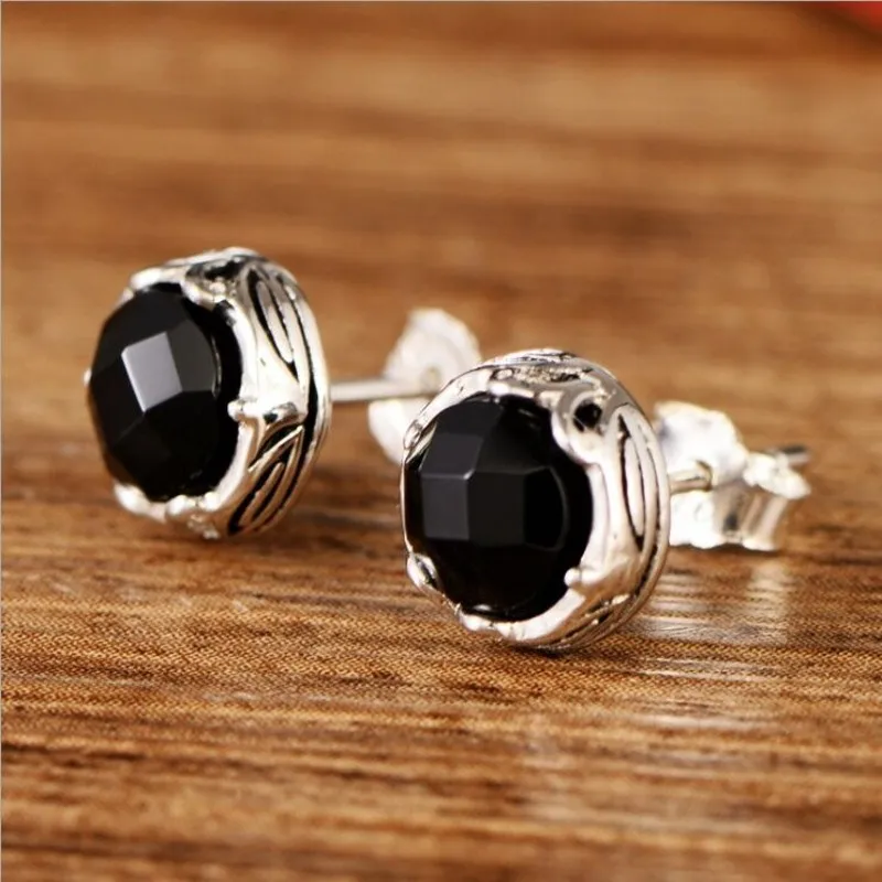 Новинка мужские серьги ювелирные изделия женские из чистого серебра 201 пробы