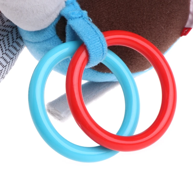 

C5AF Baby Rattle Bell Pacify Dolls Infant Crib Stroller Hanging Animals Toy