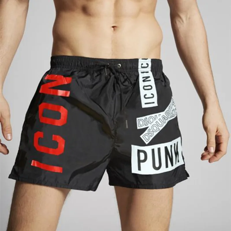 

Summer men's fashion printed shorts casual beach shorts tide brand printed shorts quick-drying casual shorts men