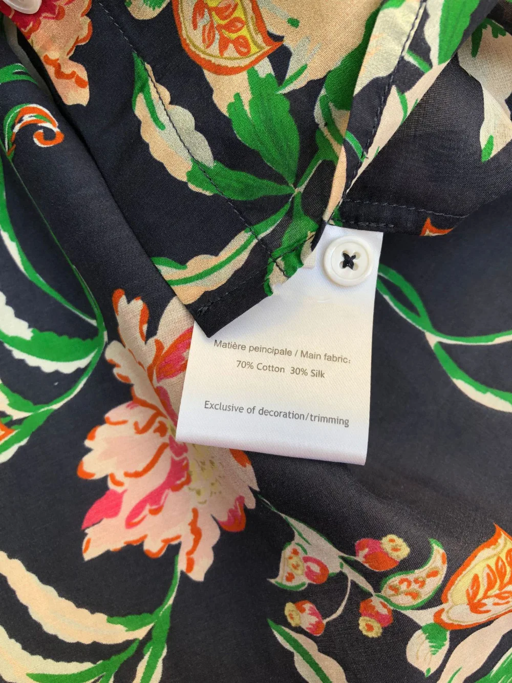 Elfbop шелковая Хлопковая женская блузка с цветочным принтом новейшая рубашка