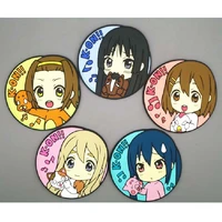 japan genuine anime figure k on light tone girl rubber coaster out of print capsule toys gashapon childrens toy gift