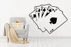 Карты для покера Наклейка на стену казино Наклейка Виниловые стикеры домашний декор Спальня наклейки окна