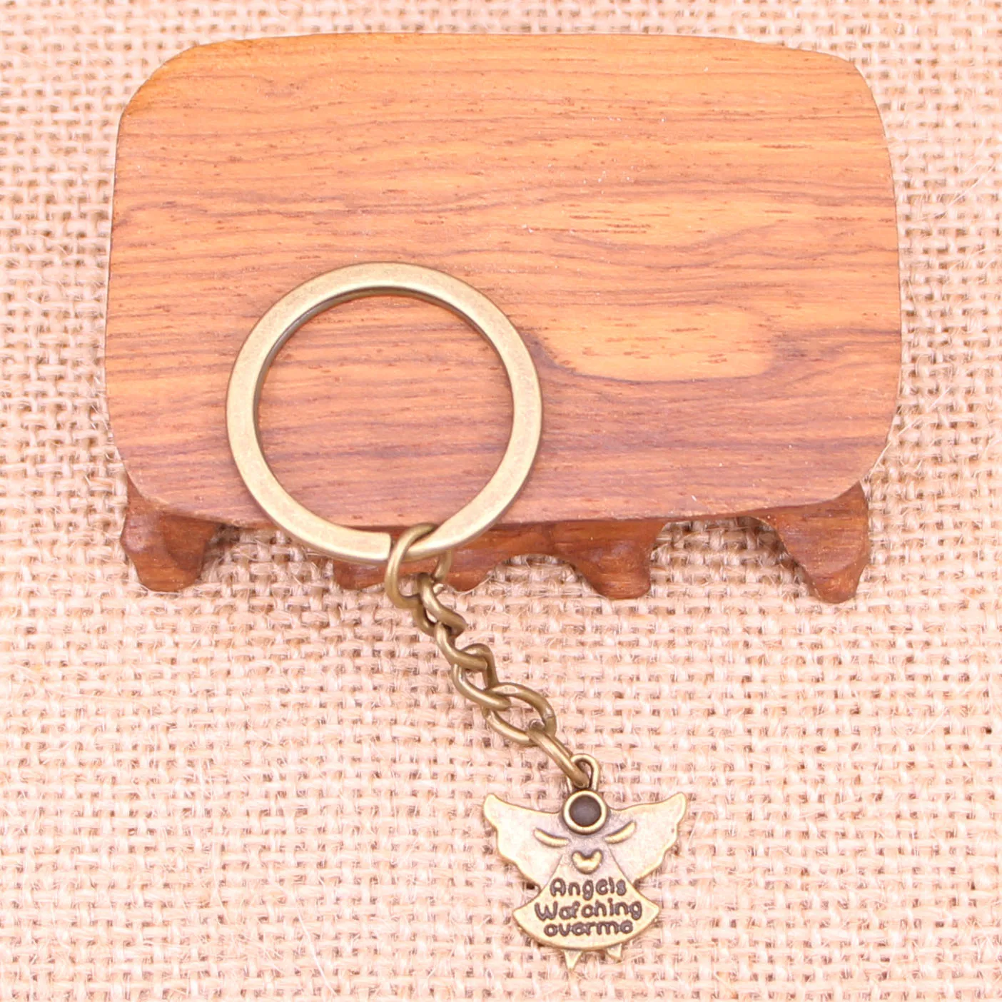 Брелок для ключей 20x19 мм ангел-хранитель смотрящий за мной подвески мужчин