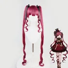 Парик для косплея Houshou Marine длиной 120 см, термостойкие волосы для взрослых женщин, красные волосы, для рождественской вечеринки, концерта