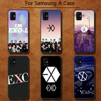 exo boys group phone cases for samsung a91 01 10s 11 20 21 31 40 50 70 71 80 a2 core a10