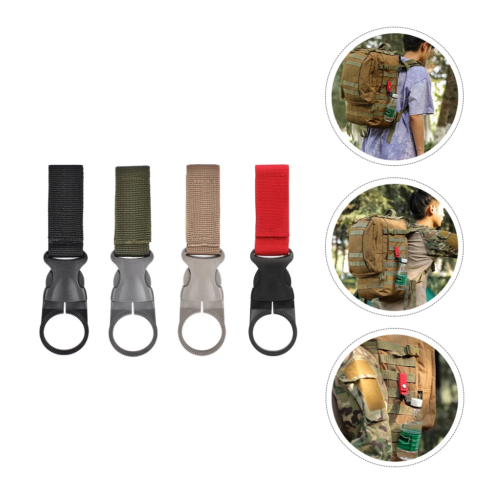 

8pcs Bottle Buckles Useful Durable Fine Good Outdoor Carabiner Bottle Hanging Buckle Water Bottle Buckle