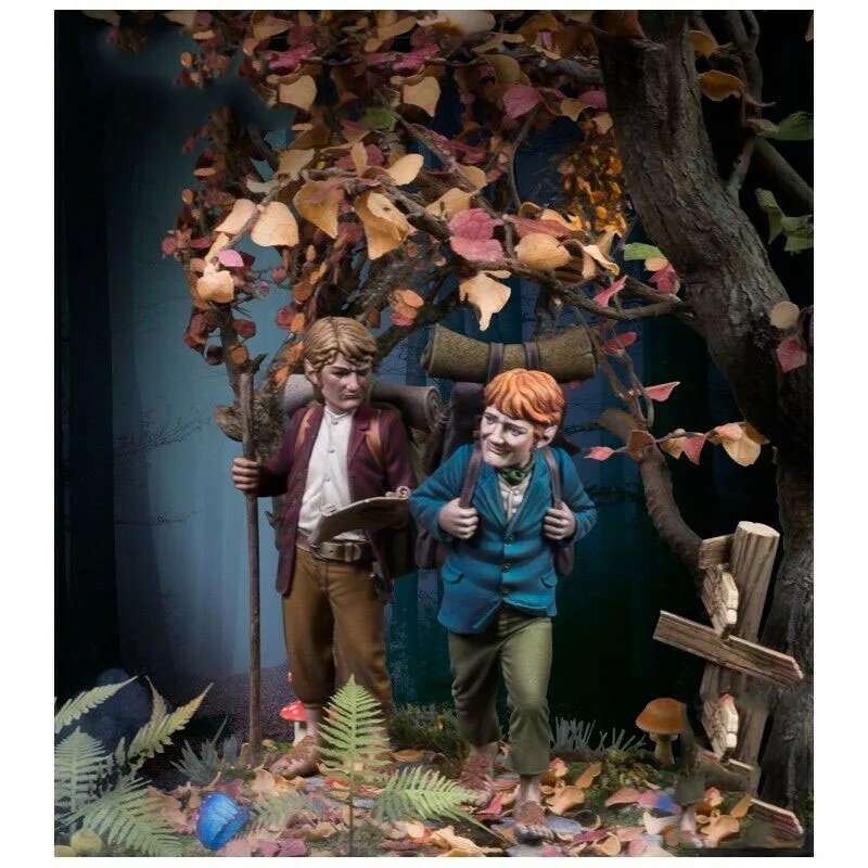 

Новая несобранная подставка 1/32 54 мм для древнего воина, включая 2 (без основания без дерева), статуэтка из смолы, приблизительный комплект