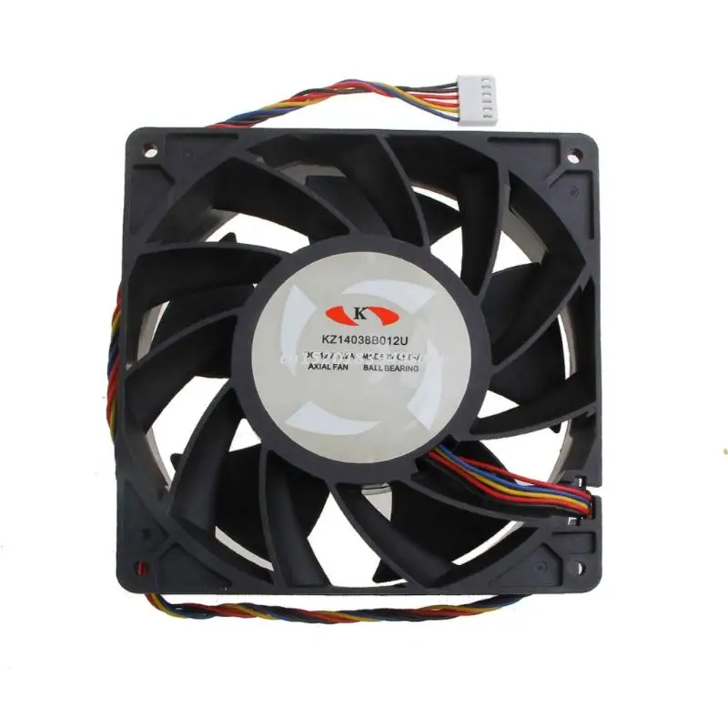 

KZ14038B012U Вентилятор охлаждения процессора 14x14x3,8 см 6 Pin 6 провода ШИМ автоматический контроль температуры Кулер сервера с шариковым подшипник...