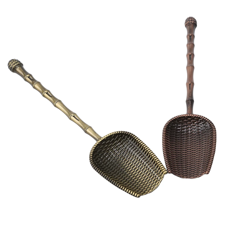 Китайская чайная ложка медная цветная церемония аксессуары китайские кунг-фу