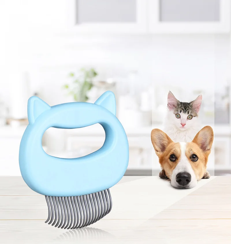 Расчески для удаления волос собаки щетка для кошек и массаж из нержавеющей стали иглы инструменты для ухода кошки красивая щетка для волос Shedding товары для домашних животных