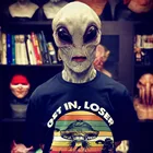 Маскарадная маска инопланетянина для костюмированной вечерние НКИ на Хэллоуин, маска инопланетянина, страшный головной убор, реквизит в виде НЛО, маскарадный костюм, реквизит