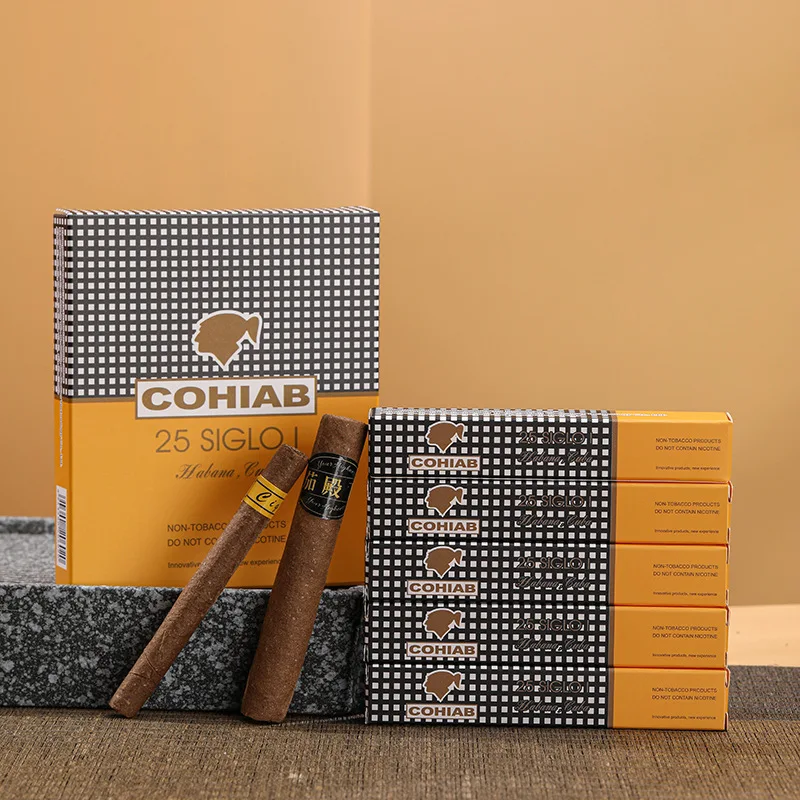 

Fresh Tea Cigar No Nicotine Smoking Cigarette Accessories for Men New Year Christmas Gift 100% Real Taste Tea Smoking Cigar