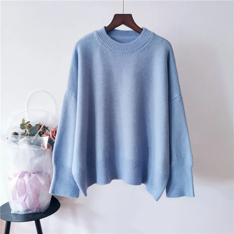 Autumn and winter Women Sweaters 2019 Casual Long Sleeve Slim regular Pullers Korean Female Knitted Jumpers Tops female | Женская одежда