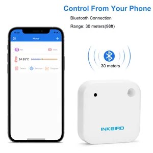 Умный Bluetooth-термометр и гигрометр Inkbird IBS-TH2, 3 типа, датчик температуры и влажности для домашней метеостанции, для передачи данных