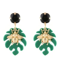 kolczyki for women resin drop earrings zinc alloy earrings luxury dinner party earrings hot jewelry wholesale fashion