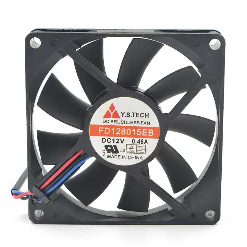 Вентилятор охлаждения для Y.s.ech yuanshan 8015 FD128015EB 3 line 12 В 0 46 а 8 см|Кулеры и системы