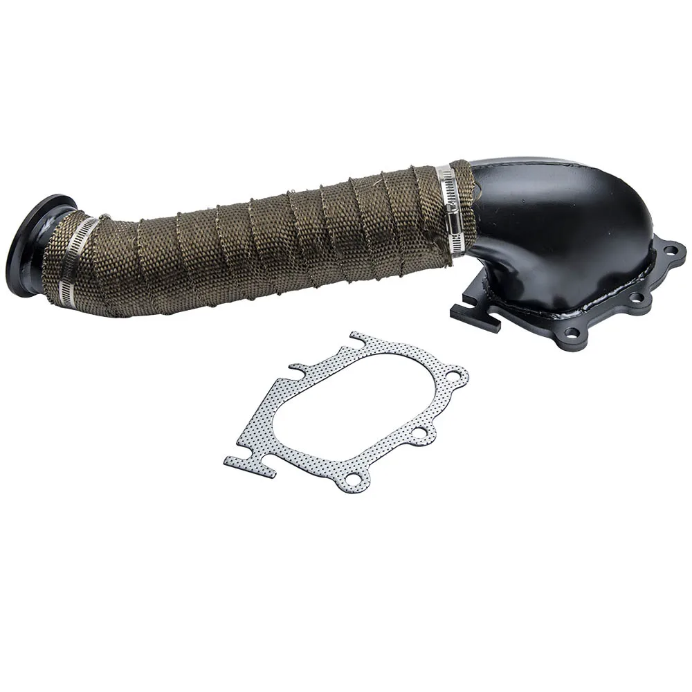 

maxpeedingrods 3" Exhaust Turbo Down Pipe W/ Heat Wrap For Chevy/GMC 6.6L LB7 Duramax Diesel 04 Direct Replacement