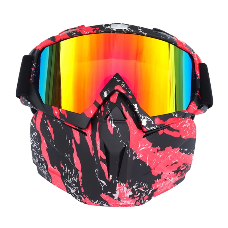 

Outdoor Sports Motorcycle Riding Glasses Winter Ski Goggles Detachable Riding Protective Glasses