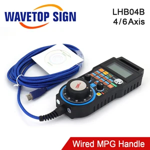 WaveTopSign XHC LHB04B 4 оси Квадрокоптер с 6 осями и функциями Mach3 проводной MPG кулон руль числового программного управления для ЧПУ маршрут гравировальный станок
