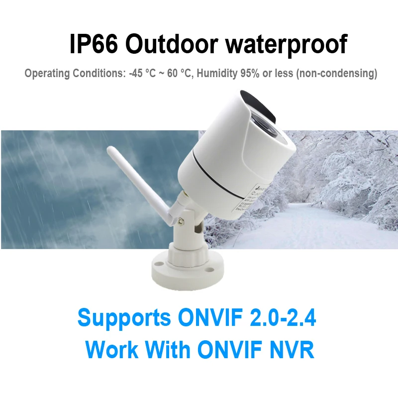 JIENUO беспроводная камера видеонаблюдения 5 Мп 1080P водонепроницаемая Onvif Wi-Fi |