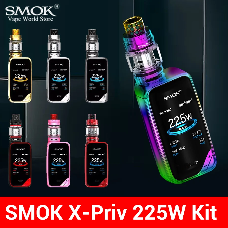 Электронная сигарета Smok X-PRIV, набор для вейпа Luxe Edition Elektronik Cigar A 225 Вт, испаритель TFV12 Prince