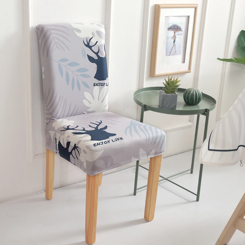 Современные эластичные Чехлы для обеденного стула из спандекса Роскошный чехол