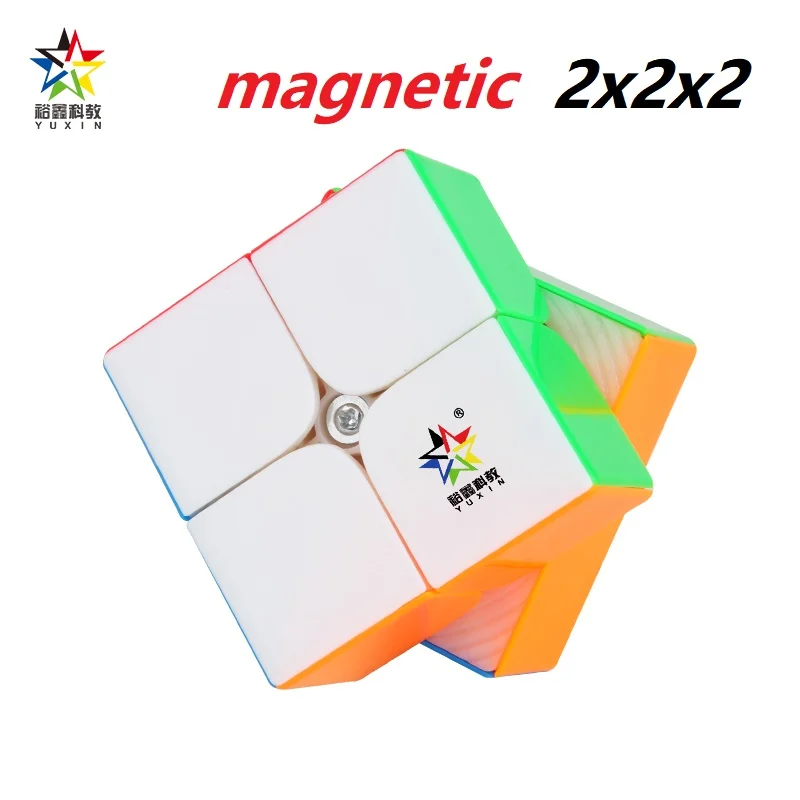 Магнитные Волшебные кубики Yuxin Zhisheng 2x2x2 м скоростной кубик Magico 2x2 Neo Cube 2*2 обучающие