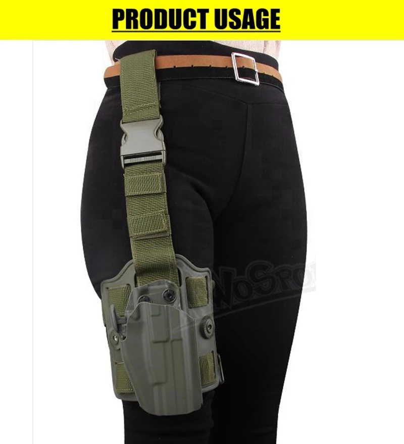 Универсальный чехол кобура для пейнтбола с подвижными ножками Glock серии 17