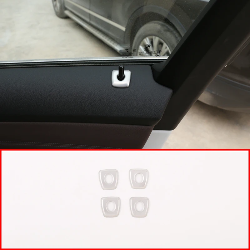 

Stainless Steel Silver Car Interior Door Lock Pin Pins Cover Trim fit for BMW 3 Series G20 G28 2019-2020 Styling Accessories