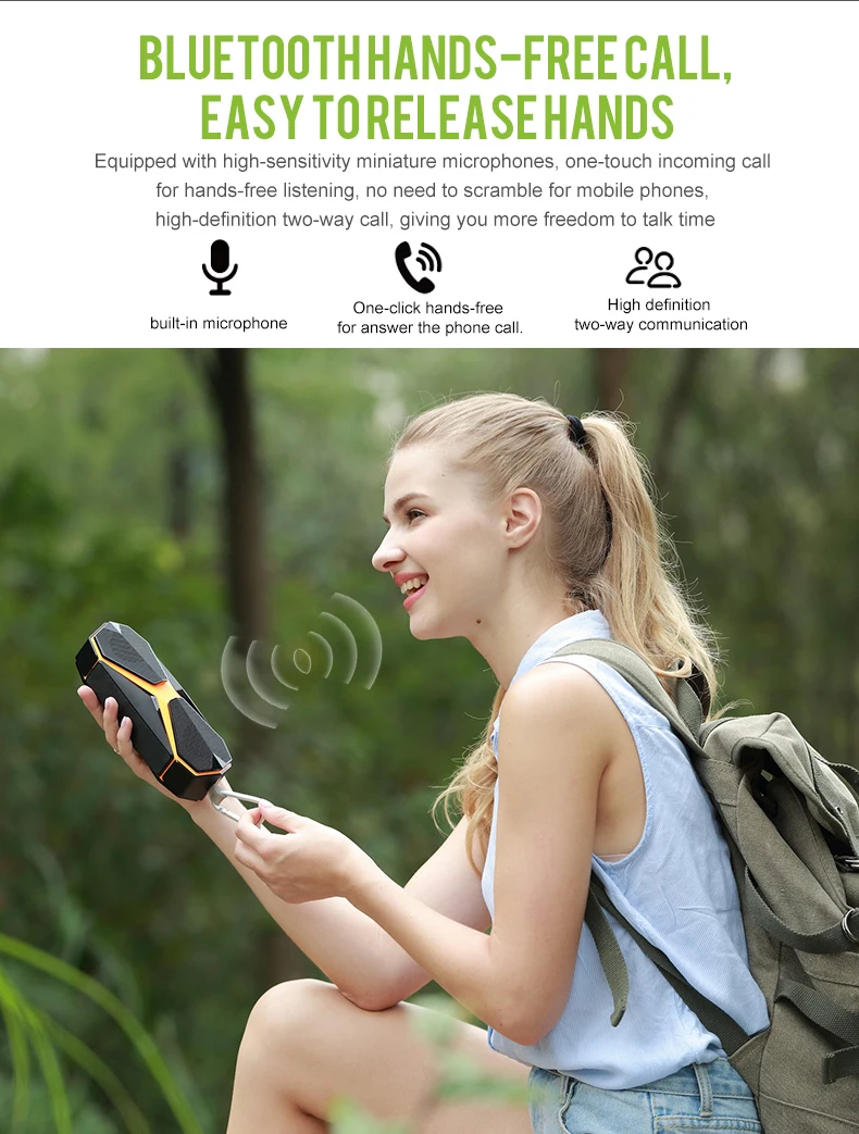 Bluetooth колонки Отпугиватель комаров 10 часов воспроизведения сабвуфер поддержка