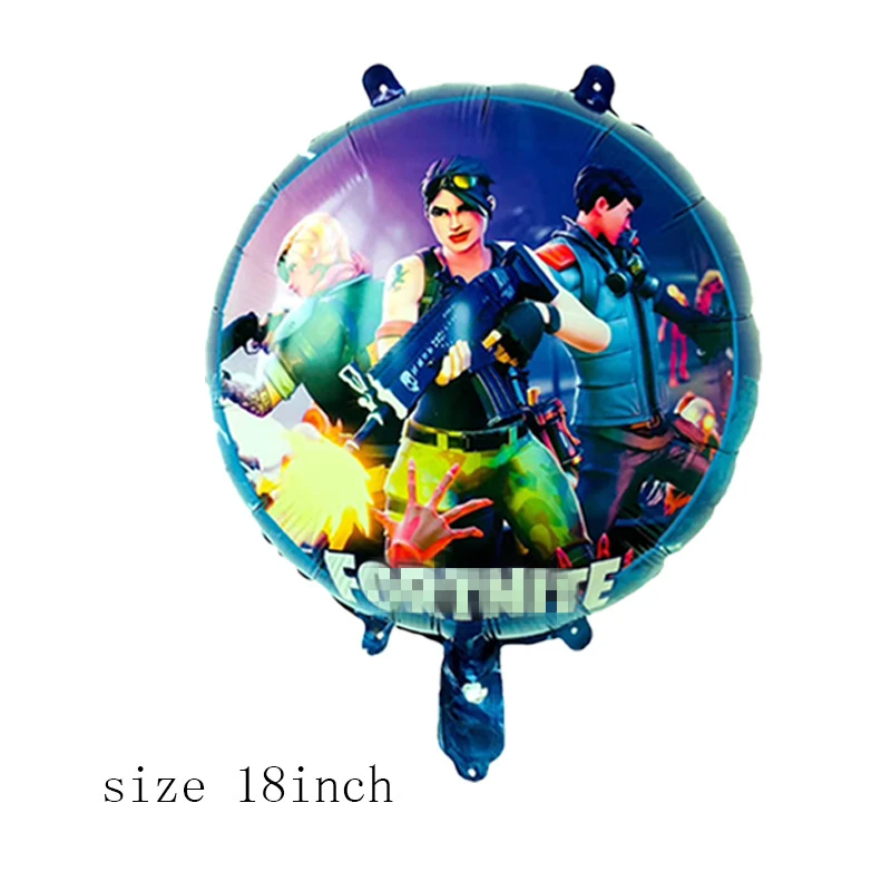 Fortnition Party Decoration Shooting Game Alpaca Banner Happy Birthday Decor Gamepad Baloon Number Balloon Kids Toy Favors | Дом и сад