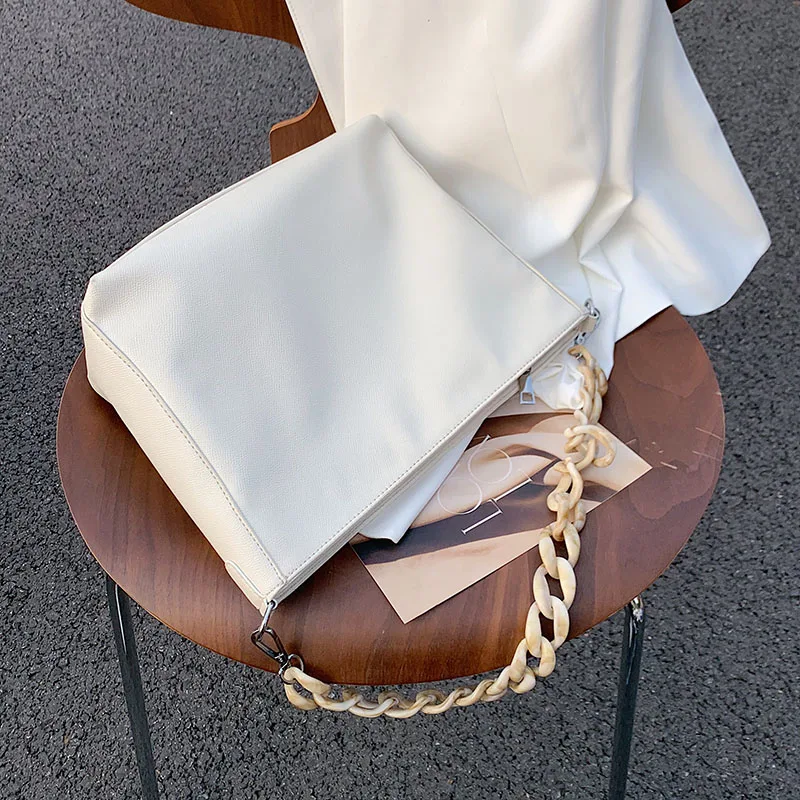 

Сумка-мешок Axukes 2021 женская с цепочкой, вместительный мессенджер для покупок, дизайнерский саквояж на плечо для путешествий