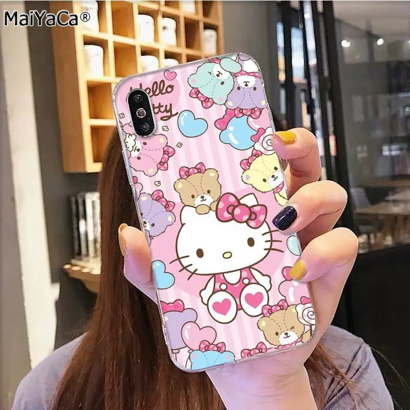 8 MaiYaCa Горячая модная hello kitty на продажу аксессуары для телефонов Чехол для iphone 11 pro 8 7 66S Plus X 5S SE XR XS MAX - Цвет: 8
