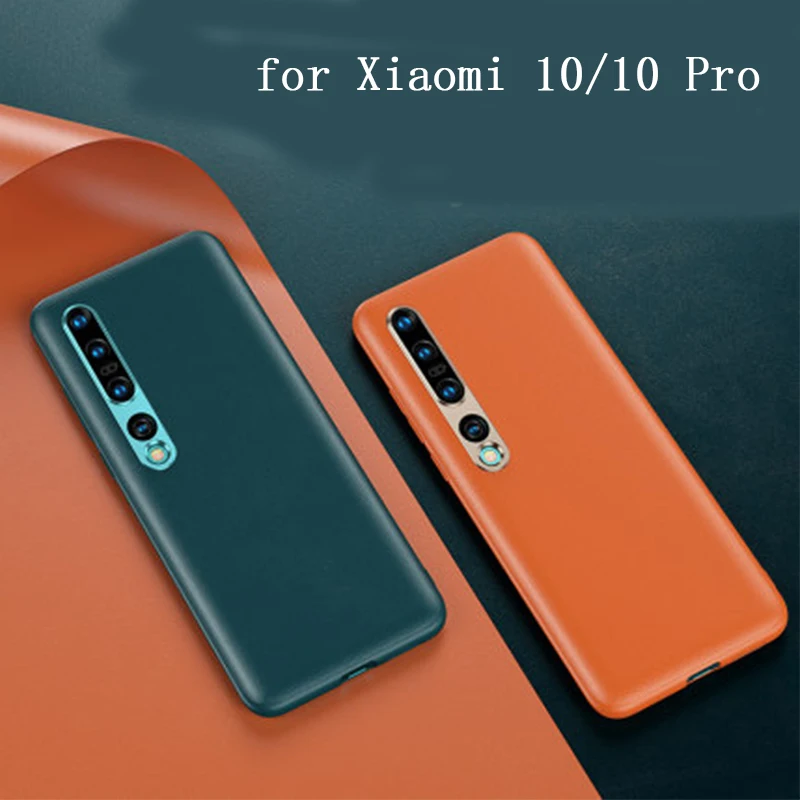 

Новый Модный чехол для телефона Xiaomi 10 10Pro из натуральной кожи защитный чехол для Xiaomi MI 10 10 Pro мягкая рамка из ТПУ